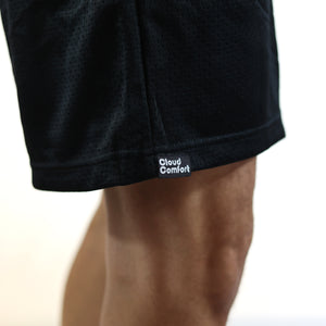 Cloud Logo Athletic Shorts (BLACK)