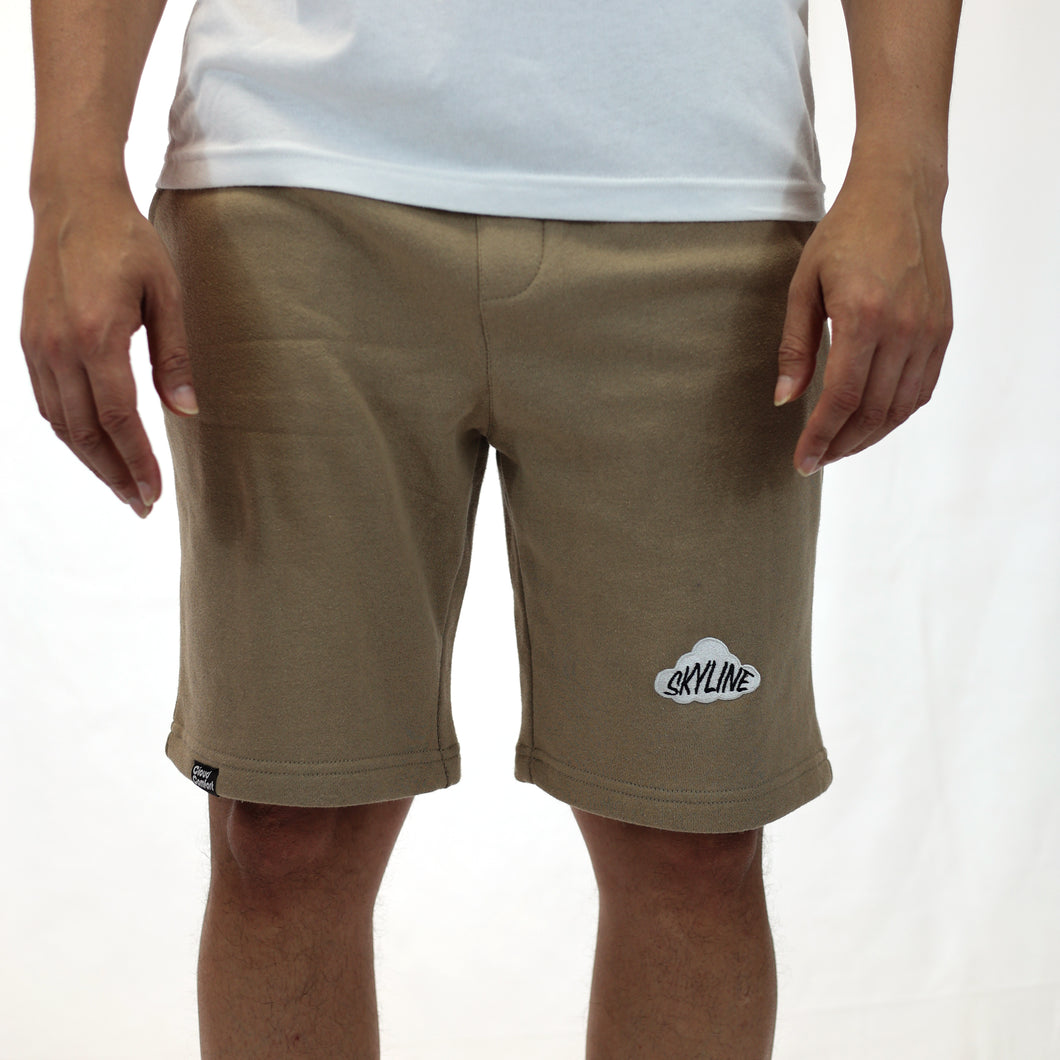 Cloud Logo Fleece Shorts (SAND)