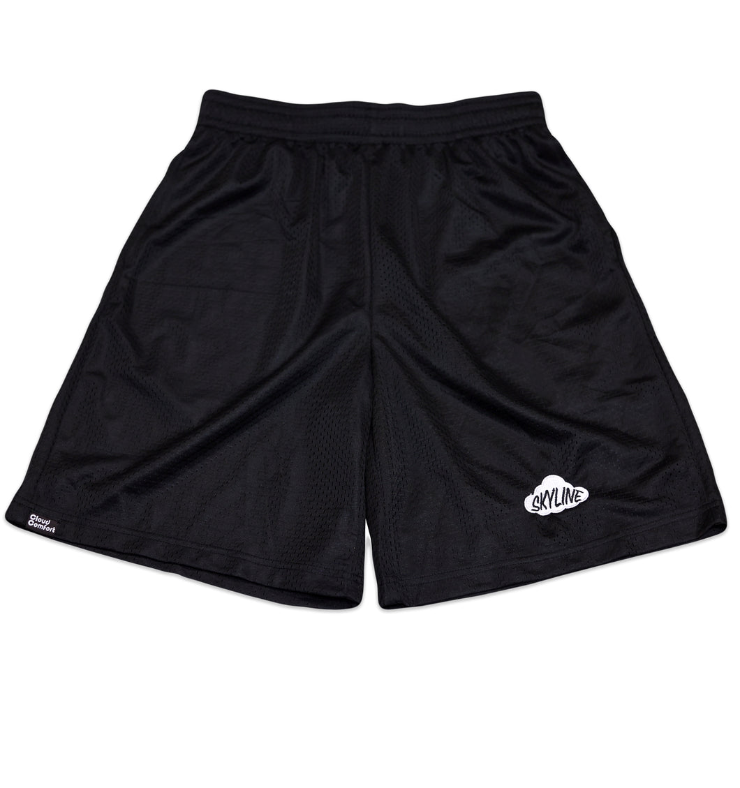 Cloud Logo Athletic Shorts (BLACK)