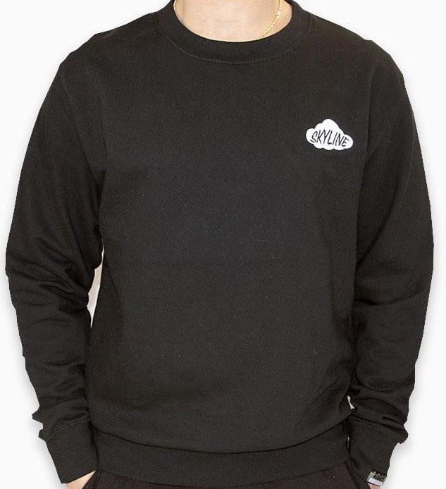 Cloud Logo Crewneck (BLACK)