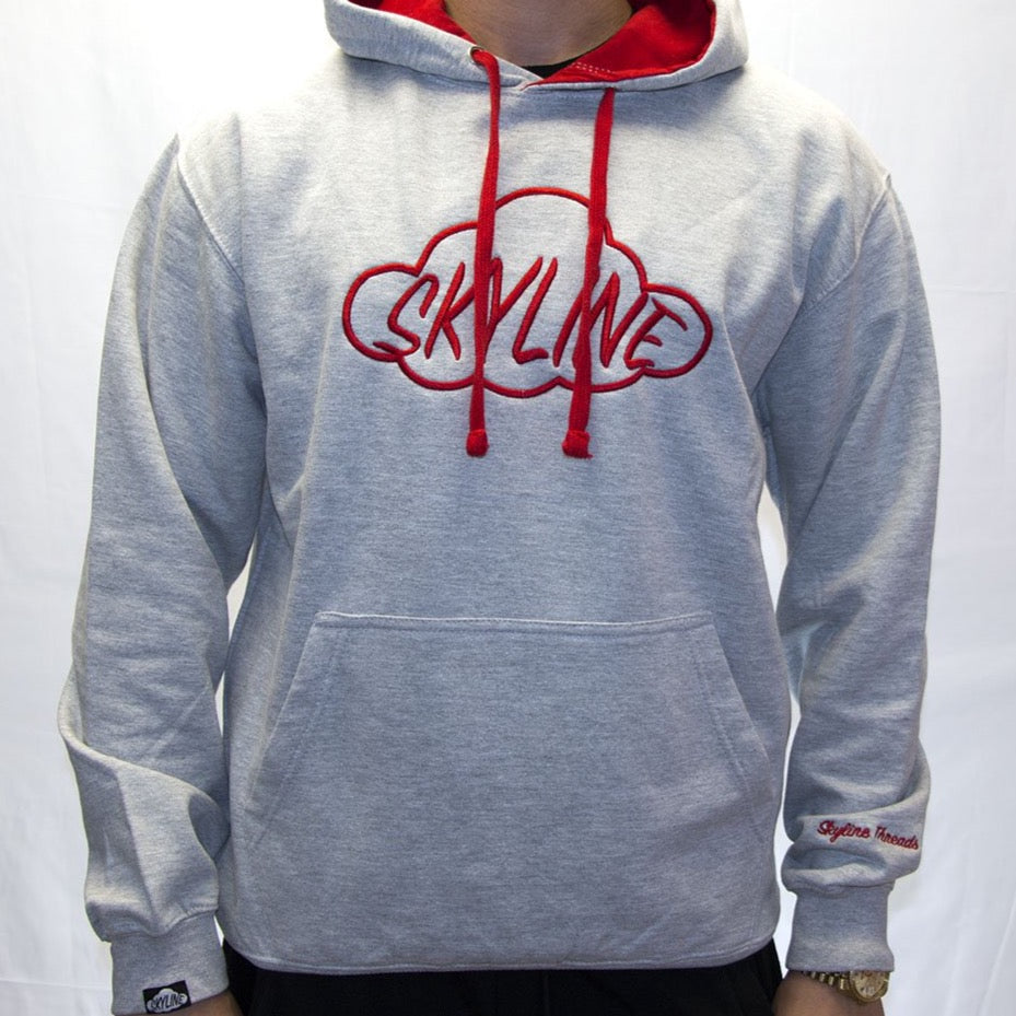 Team Hoodie (GREY/RED)